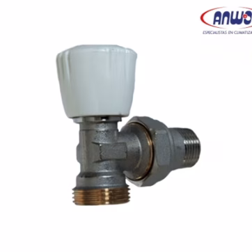 KIT VALVULA ANGULAR 1/2” DOB.REG. + CODO C/REGULACION PEX 20 (+)